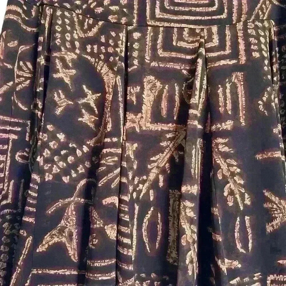 Chaps‎ Sz 8 Geometric Print A Line Skirt Office Business - Picture 6 of 11